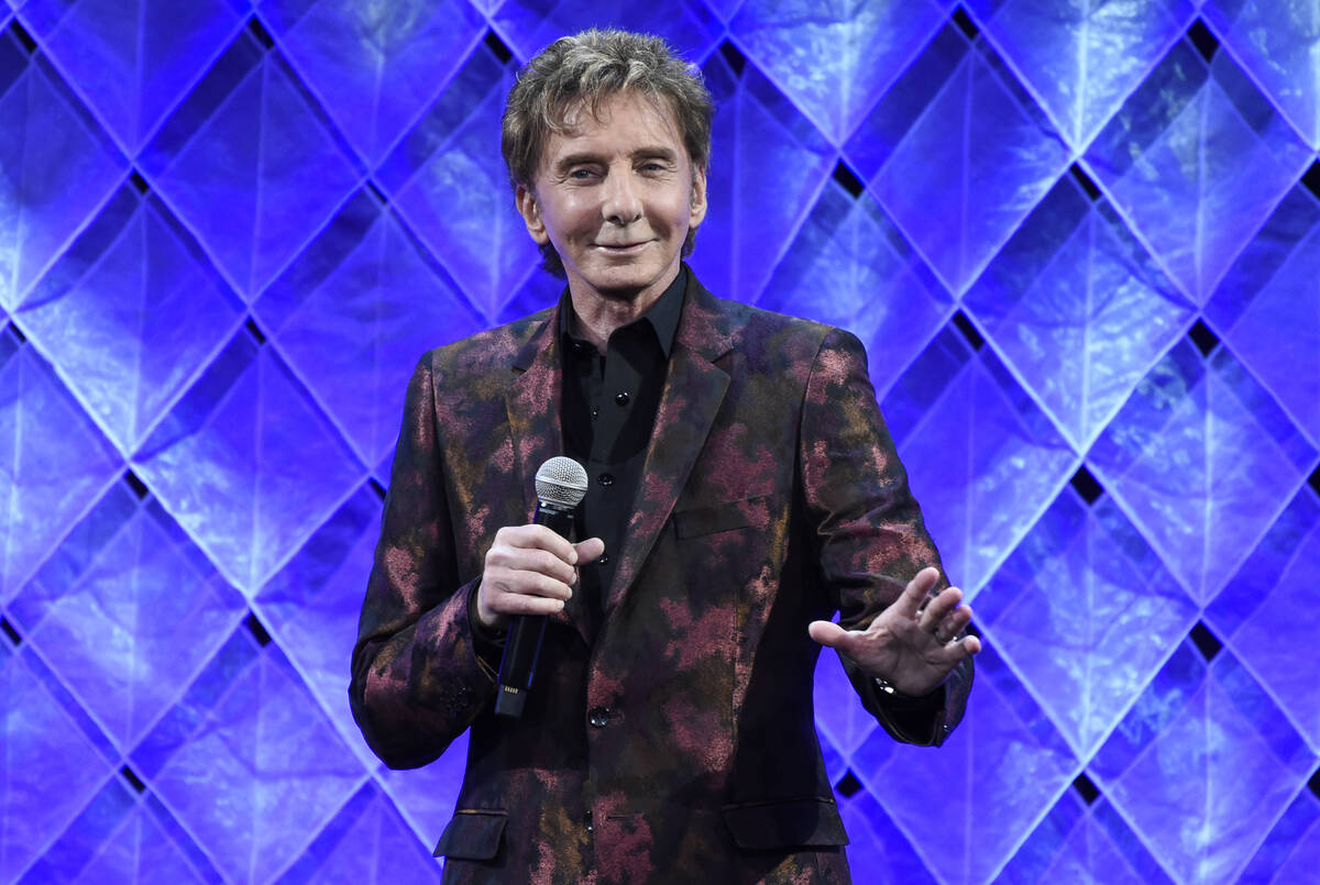 FILE - Barry Manilow speaks at the 65th annual BMI Pop Awards on May 9, 2017, in Beverly Hills, ...