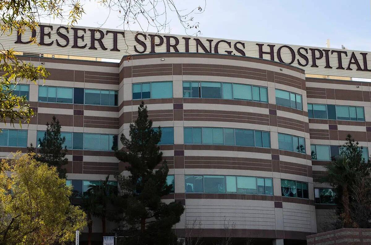 Desert Springs Hospital Medical Center in 2022. (Bizuayehu Tesfaye/Las Vegas Review-Journal)