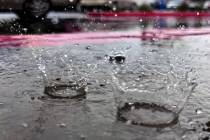A 20 percent chance of rain is forecast for Las Vegas on Sunday afternoon, June 11, 2023, accor ...