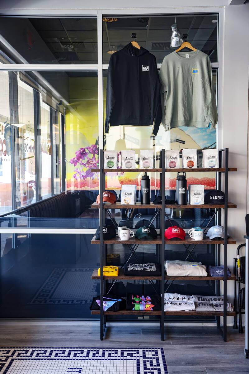 Merchandise on display at Makers & Finders in Henderson, Wednesday, June 14, 2023. The new loca ...