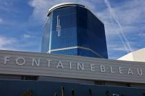 Fontainebleau Las Vegas on the Strip Monday, May 1, 2023. The 67-story hotel-casino is schedule ...