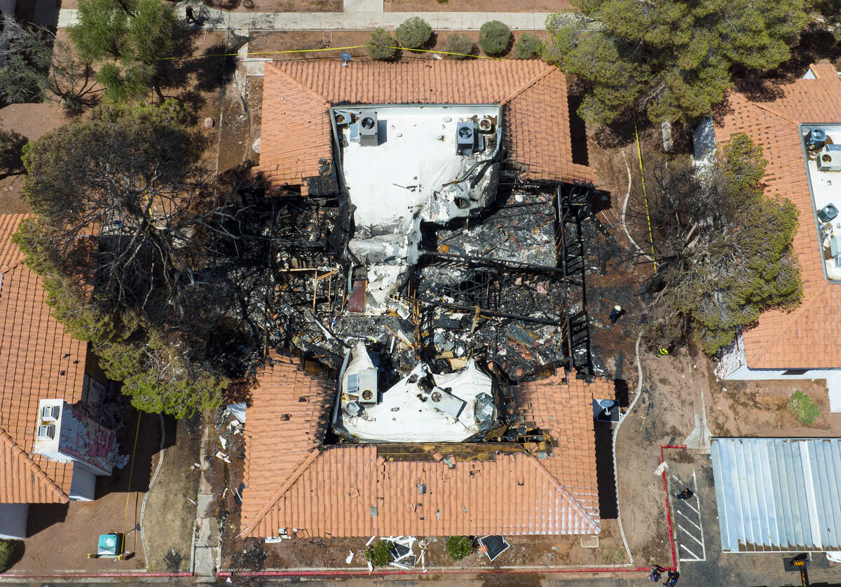 Six residents and a firefighter were injured while more than a dozen people were displaced afte ...