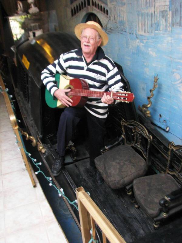 Among the unusual items in Lonnie Hammargren's complex of homes at 4318 Ridgecrest Drive is a G ...