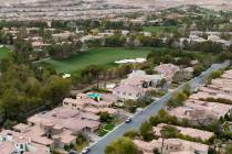 Luxury homes along Southern Highlands Golf Course are shown on Tuesday, Feb. 21, 2023, in Las V ...