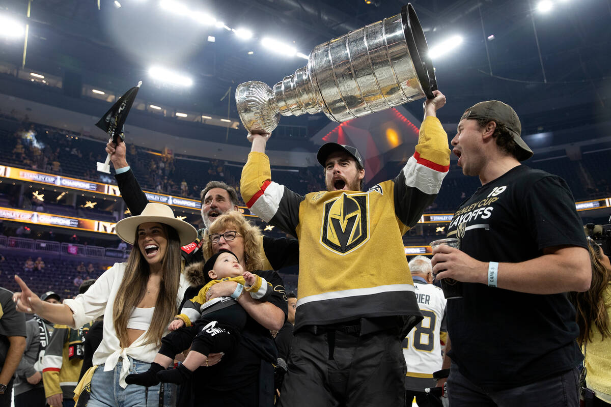 Golden Knights celebrate Stanley Cup with children, family, friends, Golden Knights