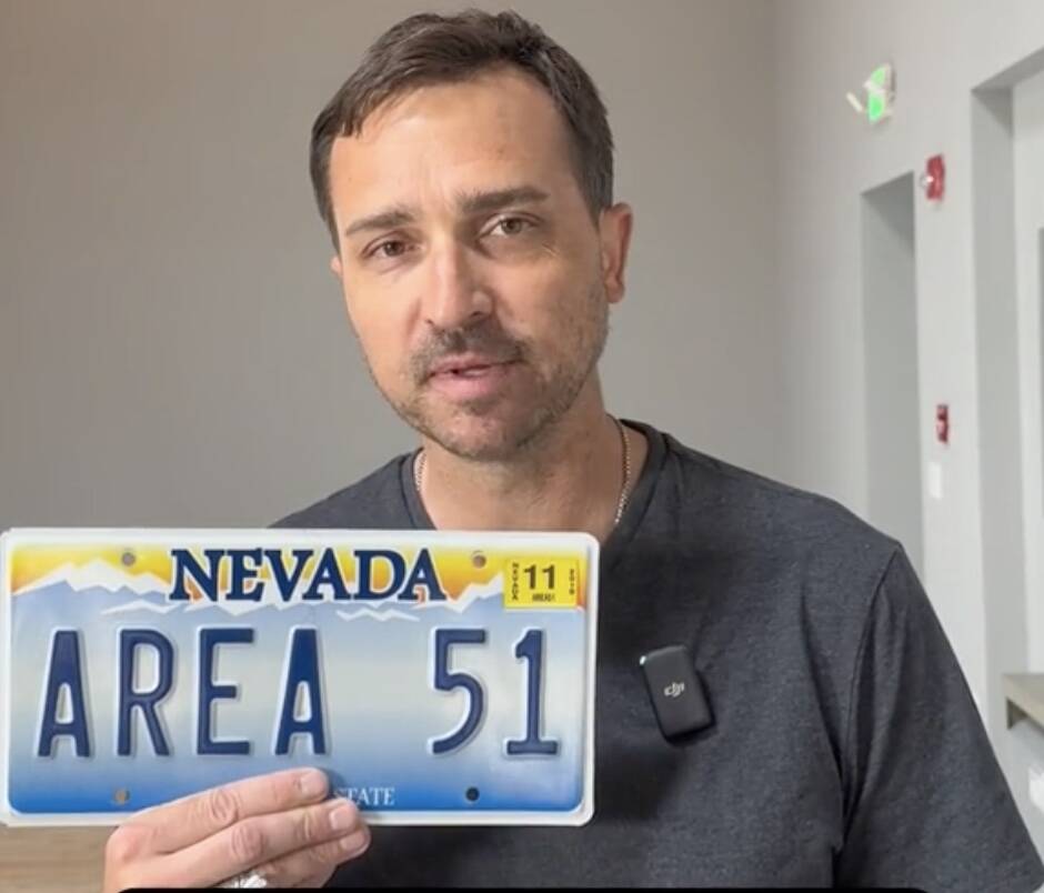 Area 51 license plate attracts over 300 traffic violations Local