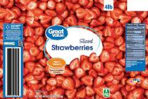 Frozen strawberries sold under Great Value and other brands are being recalled due to the risk ...