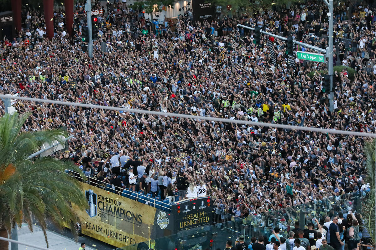 Golden Knights celebrate Stanley Cup championship with parade, rally