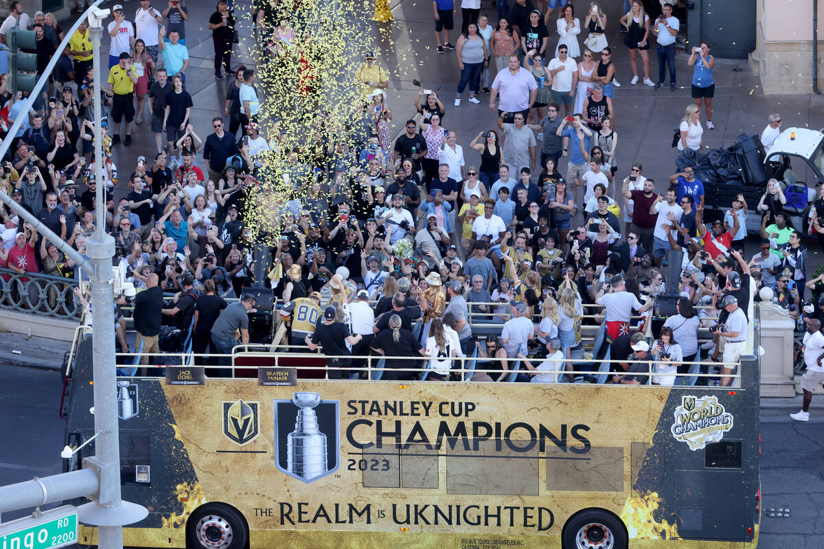 Golden Knights celebrate Stanley Cup championship with parade