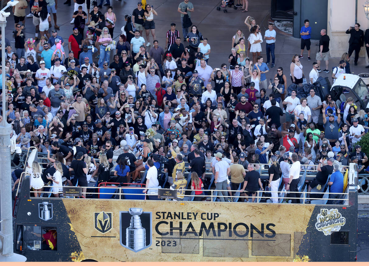 Golden Knights celebrate Stanley Cup championship with parade