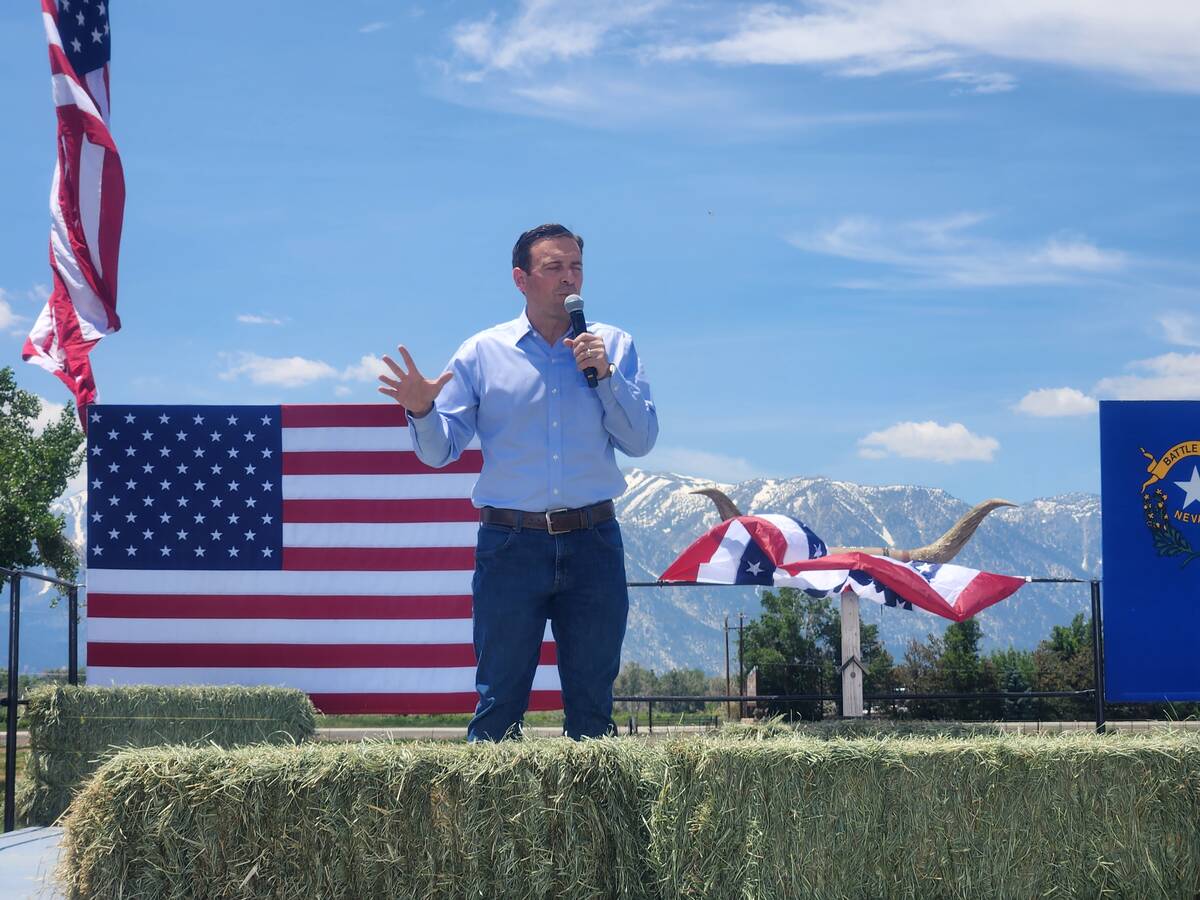 Ron DeSantis speaks at Nevadas Basque Fry fundraiser with Adam Laxalt Nevada News Politics and Government