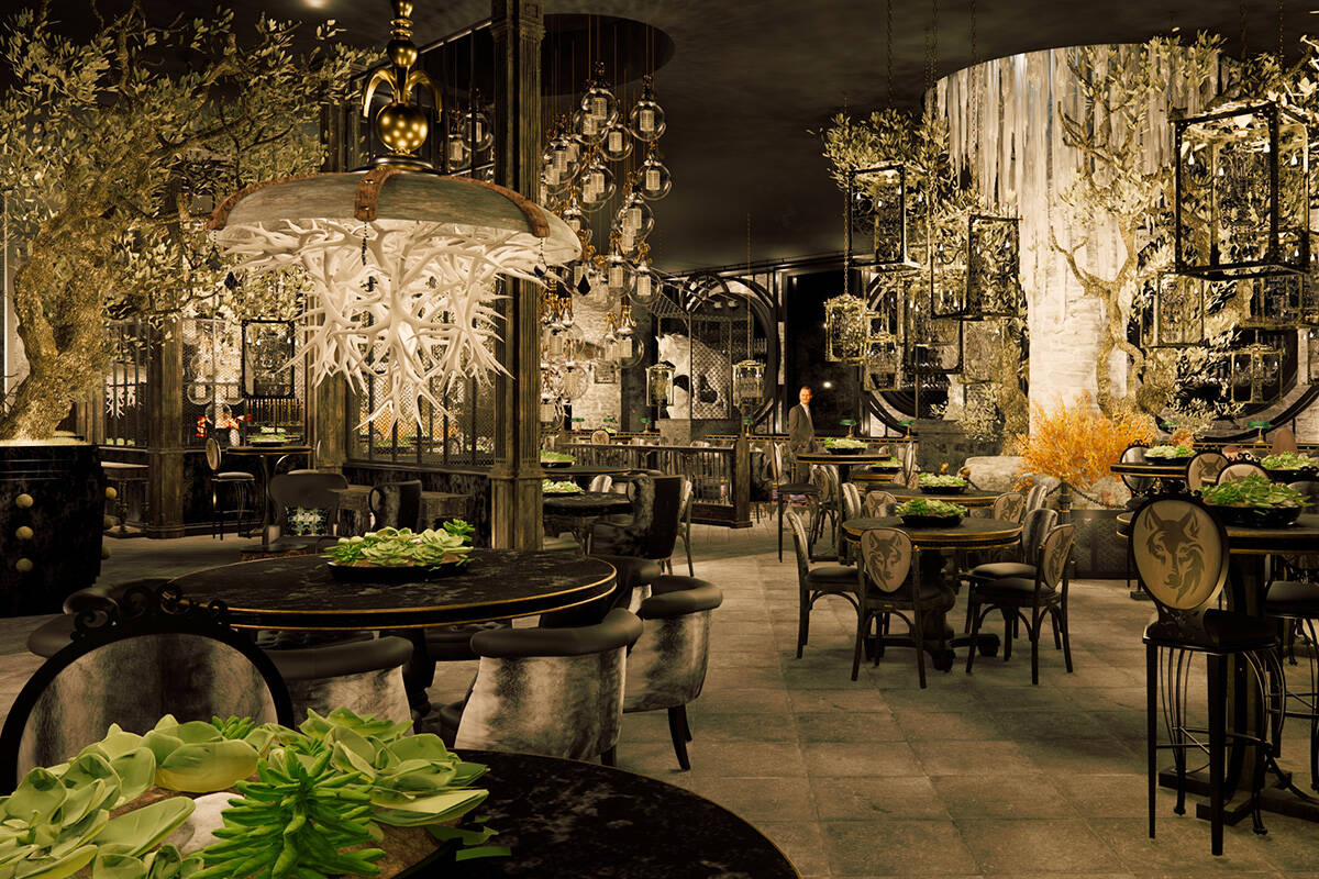 A rendering of Wolf by Vanderpump, the restaurant from restaurateur and reality TV star Lisa Va ...