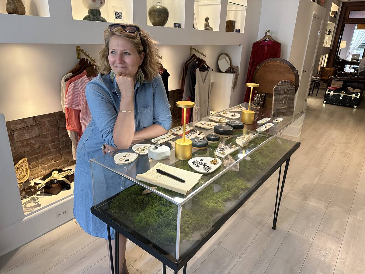 Virve Deutsch, founder of Virve Jewelry New York City, is shown on Saturday, June 17, 2023. (Jo ...