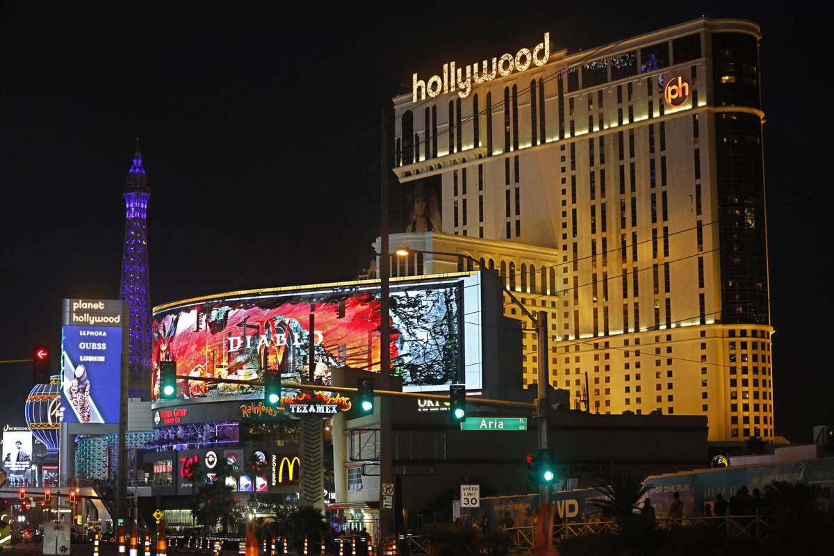 Planet Hollywood Las Vegas is seen on the Strip, Wednesday, June 7, 2023, in Las Vegas. (Chitos ...