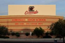Coronado High School in Henderson, seen in October 2021. (K.M. Cannon/Las Vegas Review-Journal)
