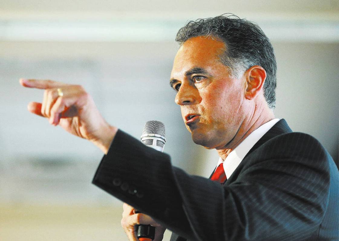 FILE - In this April 26, 2016, file photo, Danny Tarkanian participates in a Republican debate ...