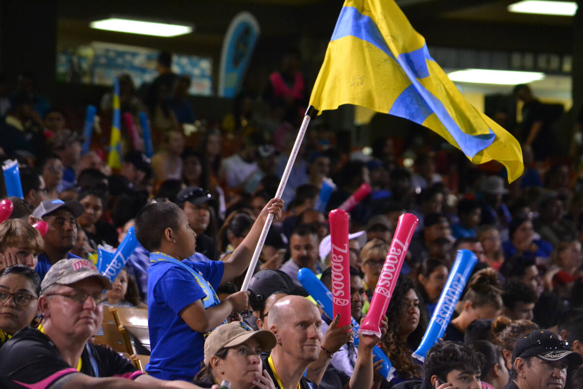 A young fan waves a flag at a Lights game in an undated photo. (Lights FC)