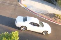 Henderson police are searching for a Dodge Challenger and the driver suspected of fatally hitti ...