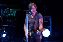 Keith Urban performs a sound check before his show at the Colosseum in March 2022 on the Strip. ...