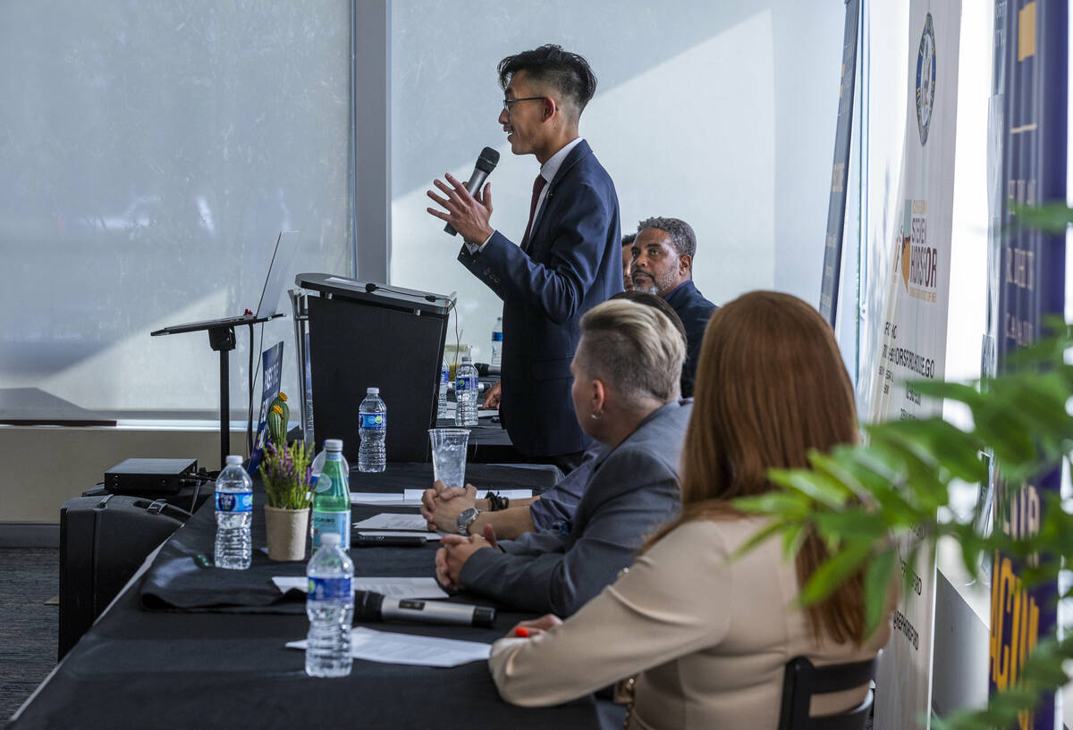 Karl Catarata, Nevada State Director of the Human Rights Campaign, speaks about the reintroduct ...