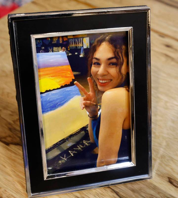 Kayla Carter’s photo is seen, Wednesday, June 28, 2023, in Las Vegas. (Chitose Suzuki/Las Veg ...