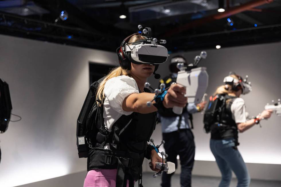 Sandbox VR at the Miracle Mile Shops offers seven immersive experiences that range from fightin ...