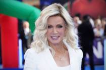Donna Mills poses for photographers upon arrival for the premiere of the film 'Nope' in London, ...