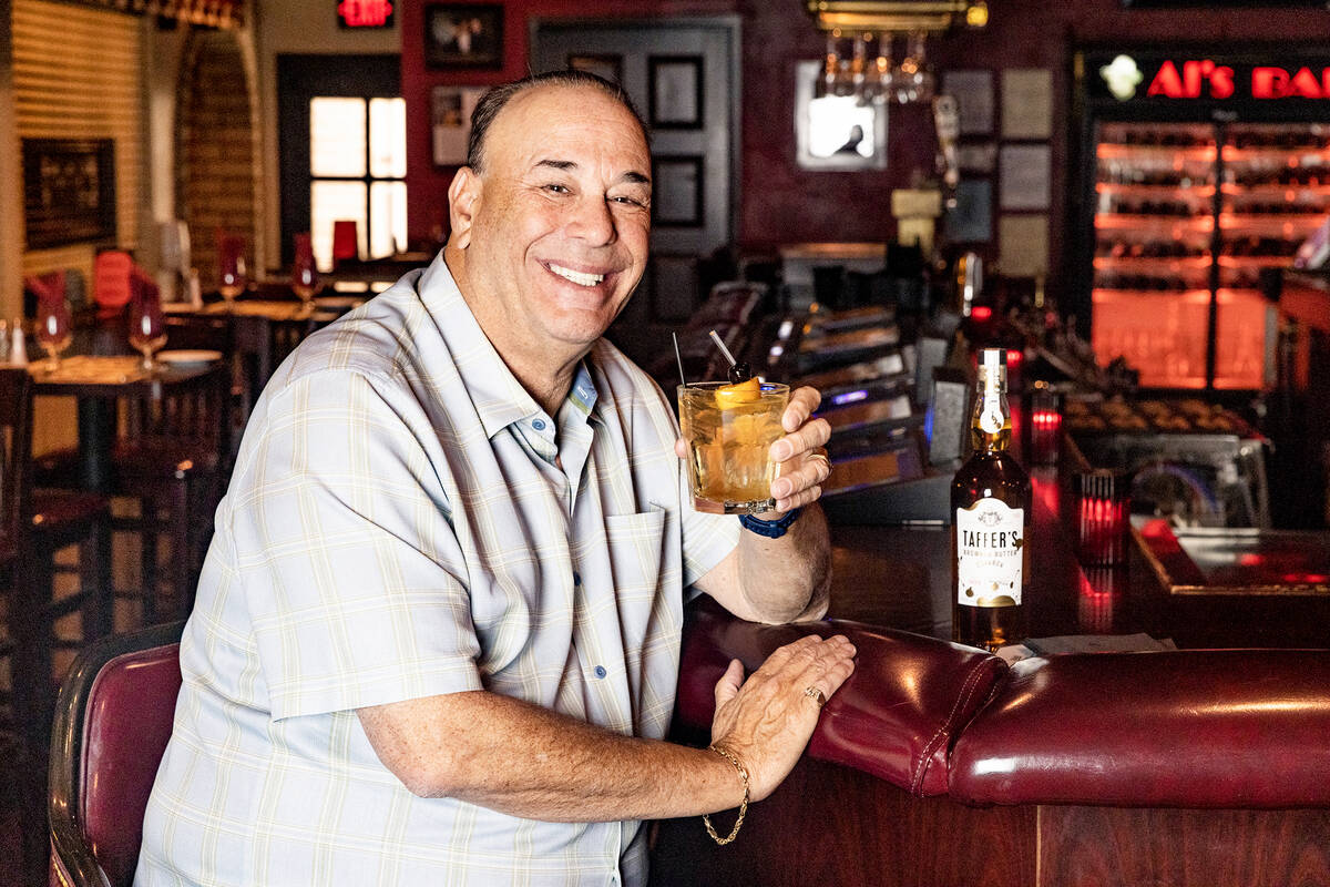 Jon Taffer, the star of the show “Bar Rescue,” holds Taffer’s Browned Butter Bourbon, a l ...