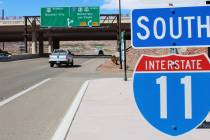 Interstate 11, a 15-mile bypass around Boulder City, opened in 2018. (Ron Eland/Boulder City Re ...