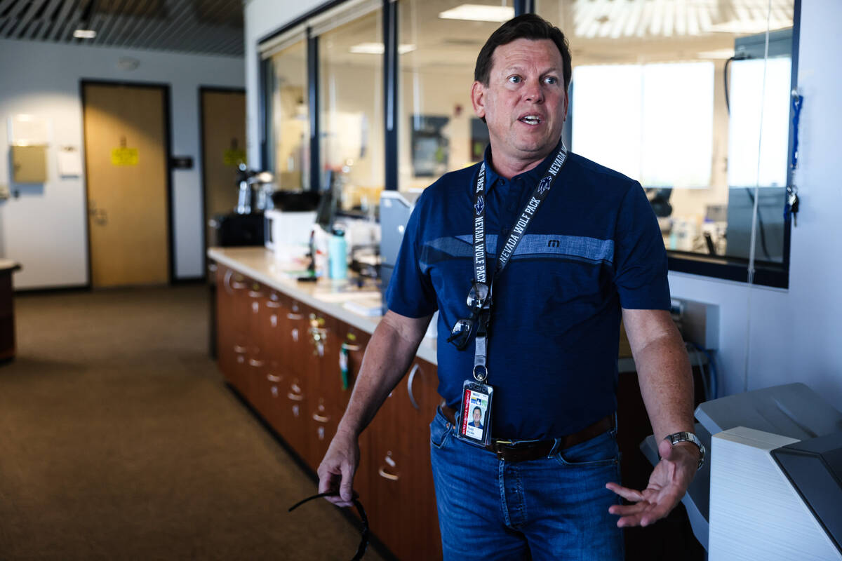 Todd Pickle, water quality and treatment division manager for the Southern Nevada Water Authori ...