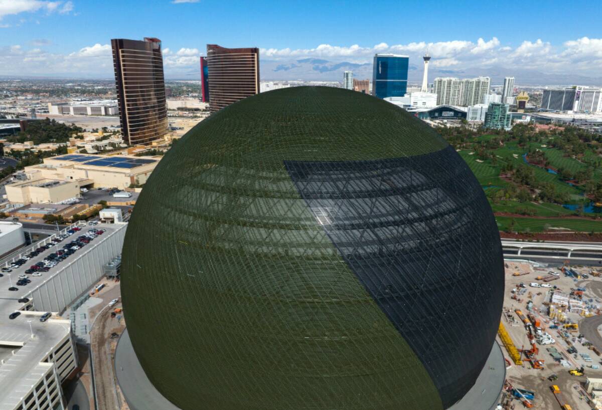 Las Vegas Issues on X: The sphere is now a giant basketball