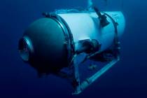 FILE - This undated photo provided by OceanGate Expeditions in June 2021 shows the company's Ti ...