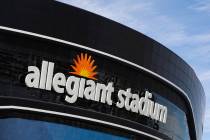 Allegiant Stadium in Las Vegas. (Rachel Aston/Las Vegas Review-Journal)
