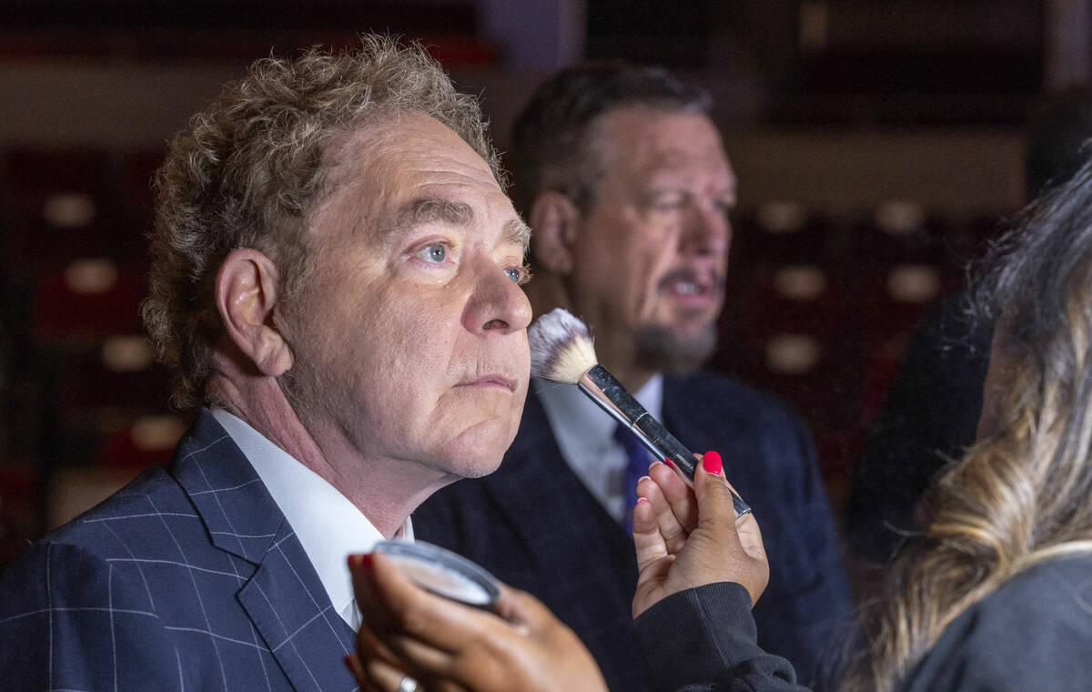 Teller, left and Penn Jillette are seen at the Palms on Tuesday