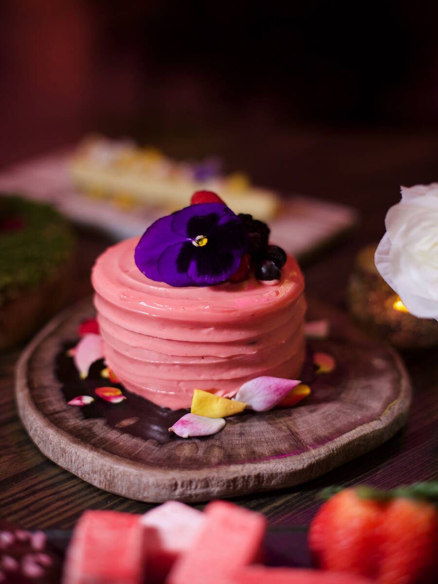 The Vanderpump Rosé cake is available at Vanderpump Cocktail Garden at Caesars Palace. (Caesar ...