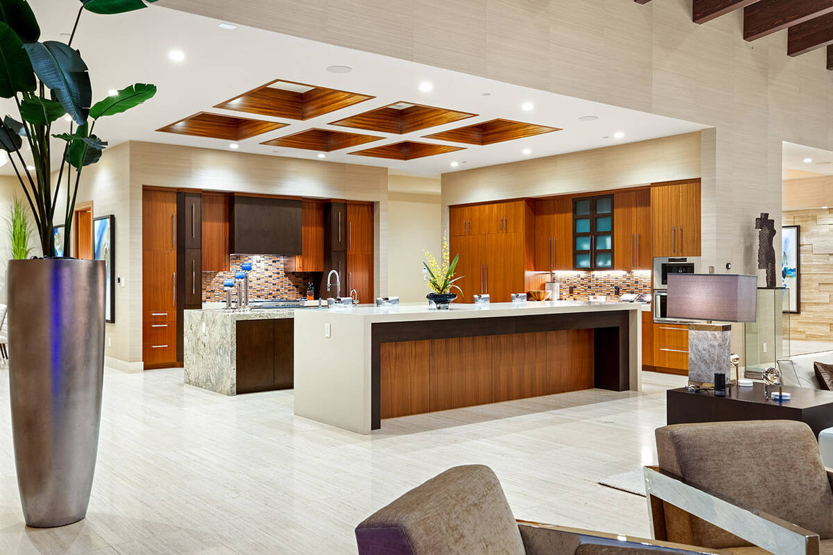 The kitchen was designed for entertaining guests. It has a separate prep kitchen. (IS Luxury)