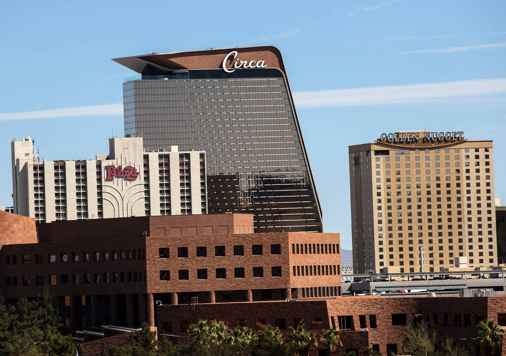 Circa Resort & Casino is shown on Tuesday, March 22, 2022, in Las Vegas. (Bizuayehu Tesfaye ...