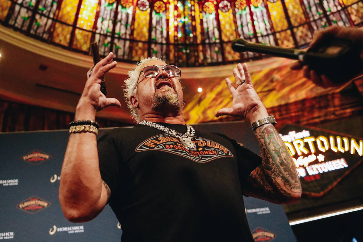 Guy Fieri throws a party to celebrate his latest Las Vegas Strip