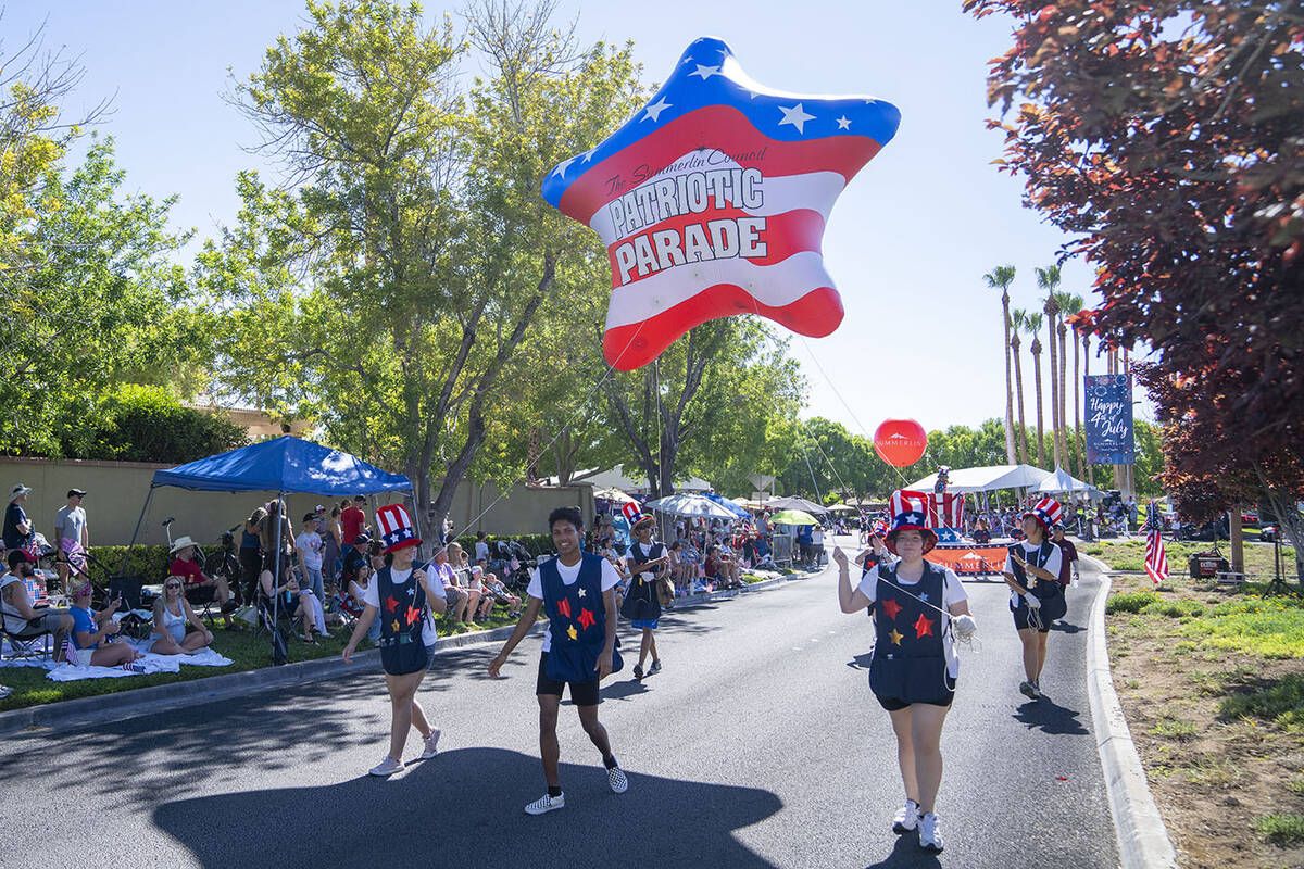 More than 2,500 people participated in the parade. (Summerlin)