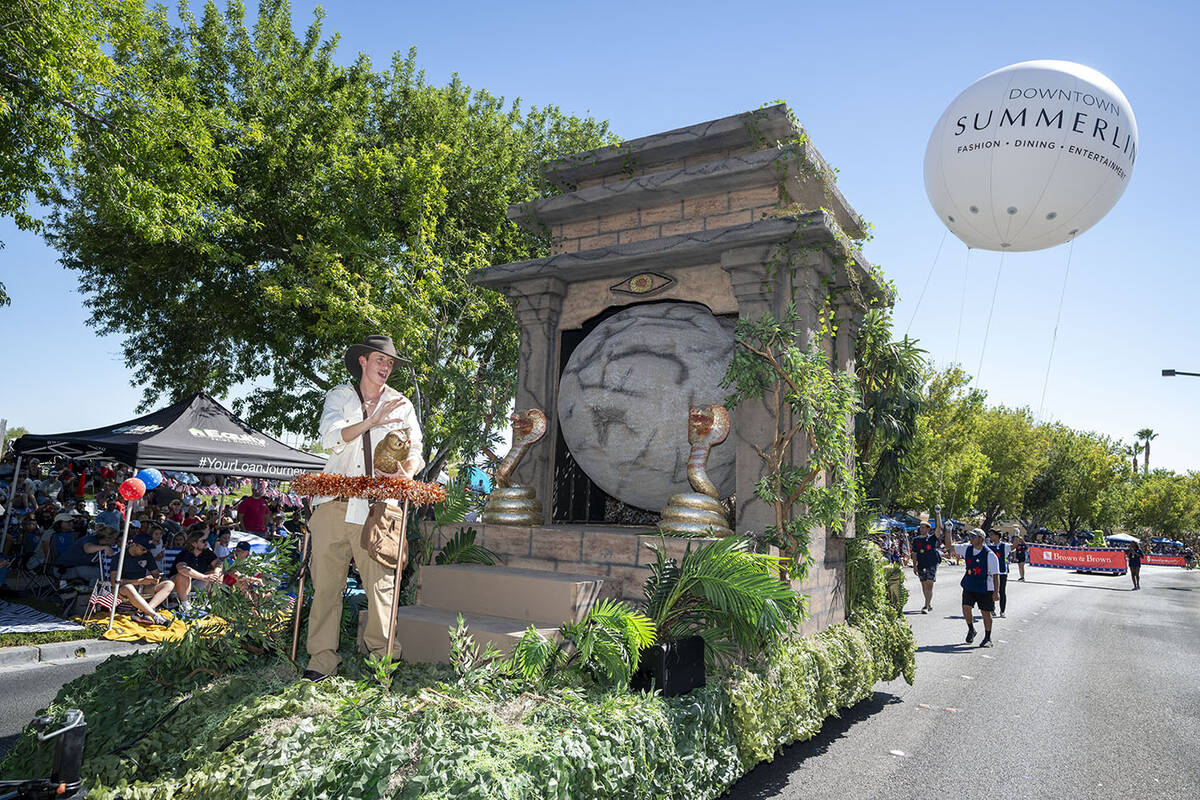 Downtown Summerlin sponsored the Indiana Jones float. (Summerlin)