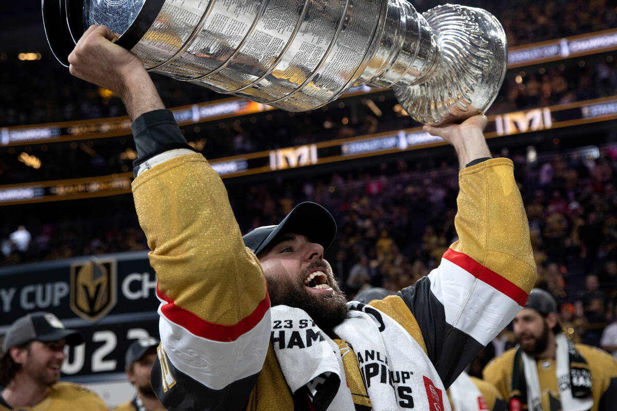Golden Knights' Alec Martinez gets day with Stanley Cup