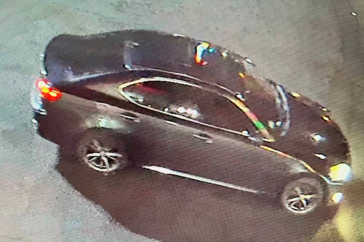 The men left the area in a dark Lexus IS250 with California temporary tags. (Metro surveillance ...