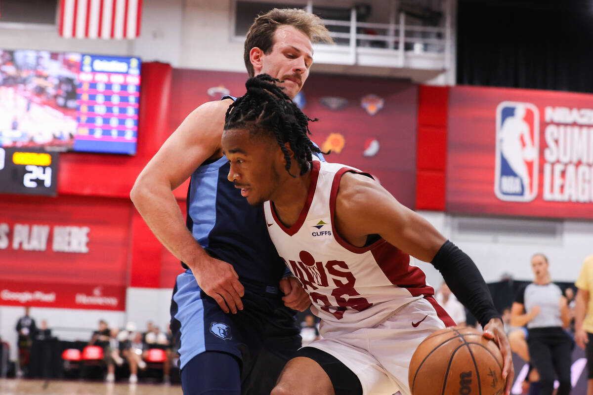 Cleveland Cavaliers guard Mike Bothwell (38) drives the ball past Memphis Grizzlies guard Frank ...