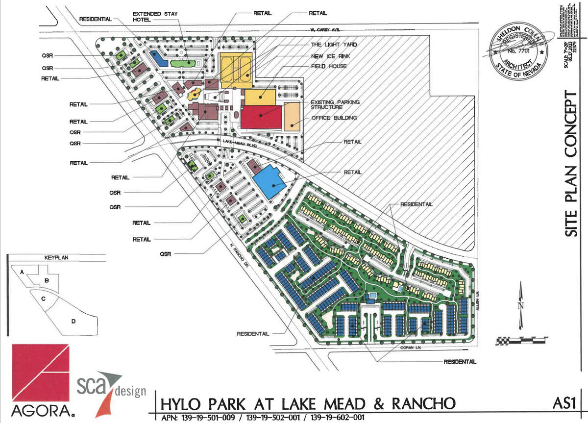 A site plan concept for the former Texas Station site. (Hylo)
