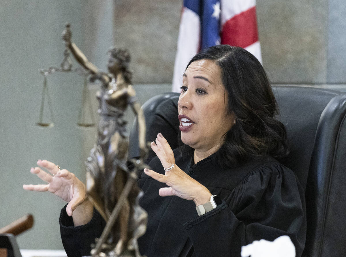 Judge Danielle “Pieper” Chio presides over a hearing at the Regional Justice Cent ...