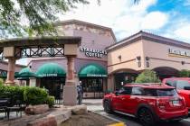 Starbucks at Summerlin’s Trails Village Center in Las Vegas, Sunday, June 11, 2023. Afte ...