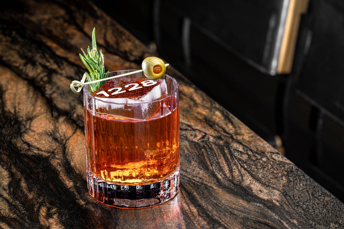 A Negroni from the cocktail menu at 1228 Main, opened in June 2023 at 1228 Main St. in the Arts ...