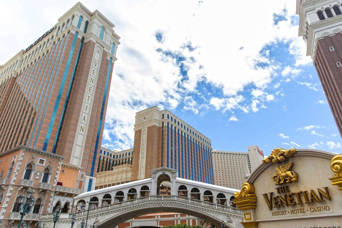 The Venetian in Las Vegas. (Benjamin Hager/Las Vegas Review-Journal)