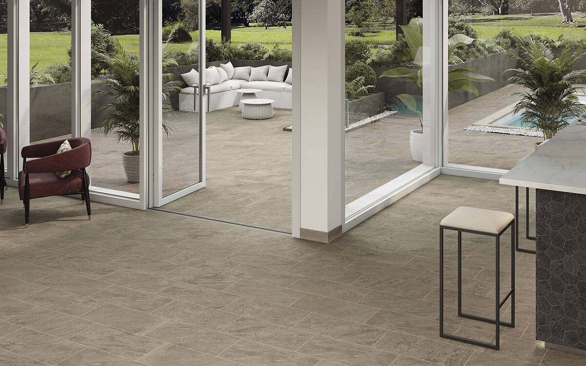 Ceramic tiles are now incorporated for indoor/outdoor flooring with durability and low maintena ...