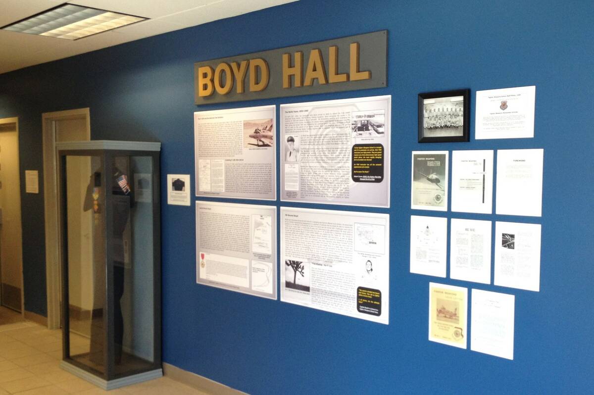 Entrance to Boyd Hall at Nellis Air Force Base (Nellis AFB)